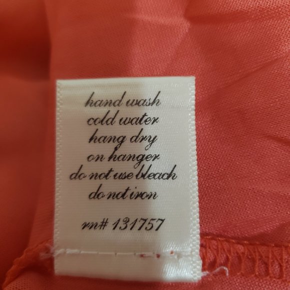 Alya Francesca's Womens Dress Coral Lattice High Low NWT Size S Small Spring - Picture 9 of 9